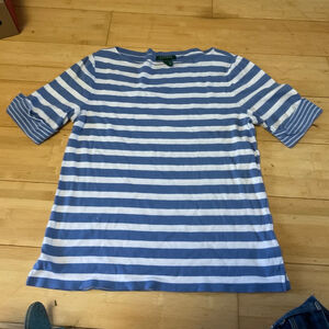 ralph lauren top size xl blue striped